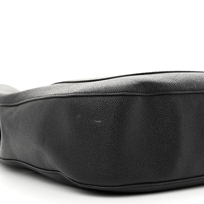 Burberry Soft Grainy Calfskin Small Elmstone Hobo Black 9 of 10