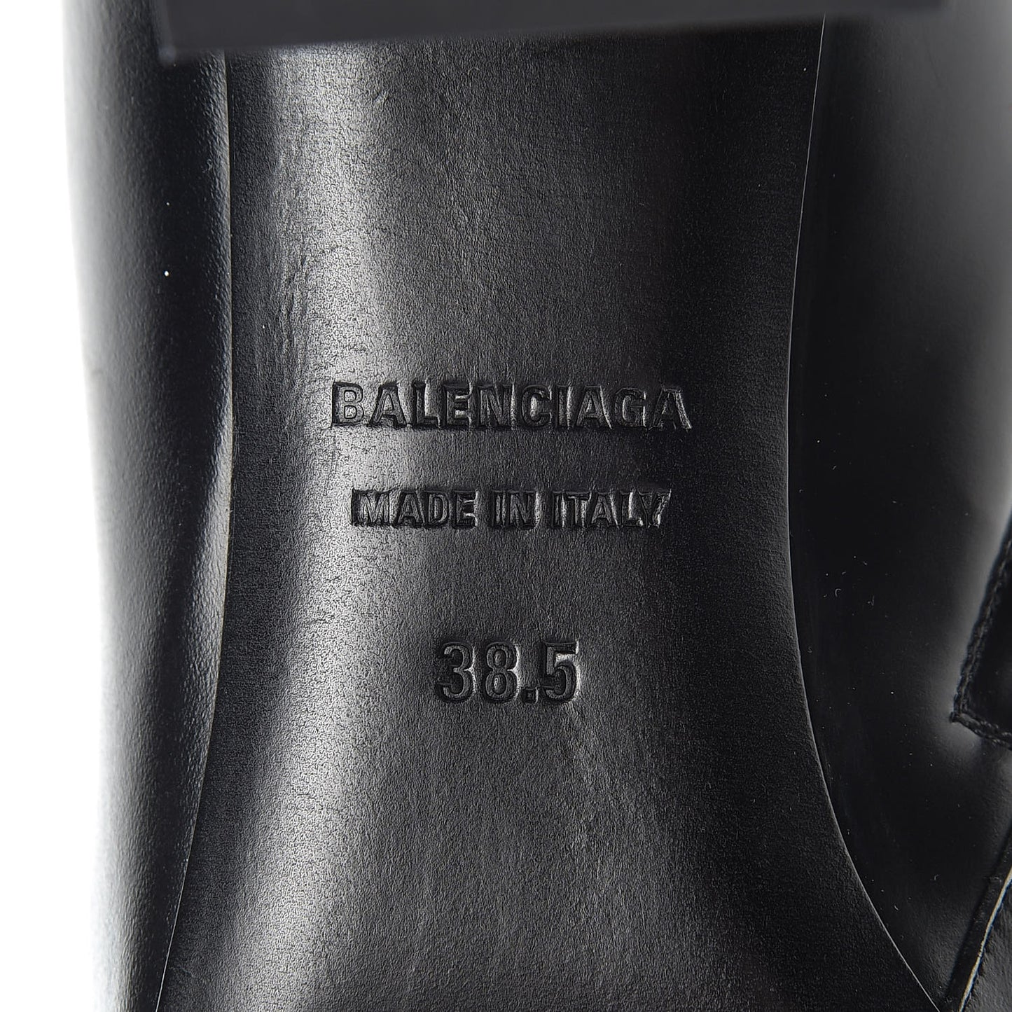 Calfskin BB Double Square 80mm Booties 38.5 Black