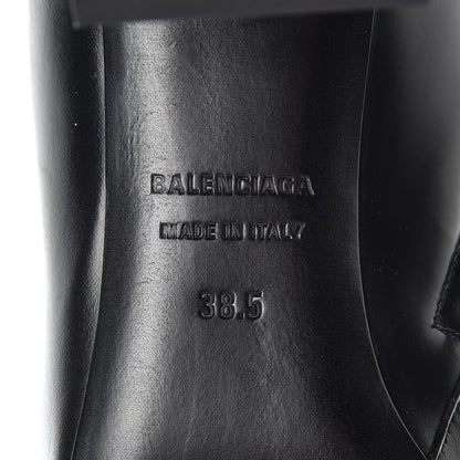 Balenciaga Calfskin BB Double Square 80mm Booties 38.5 Black 6 of 10