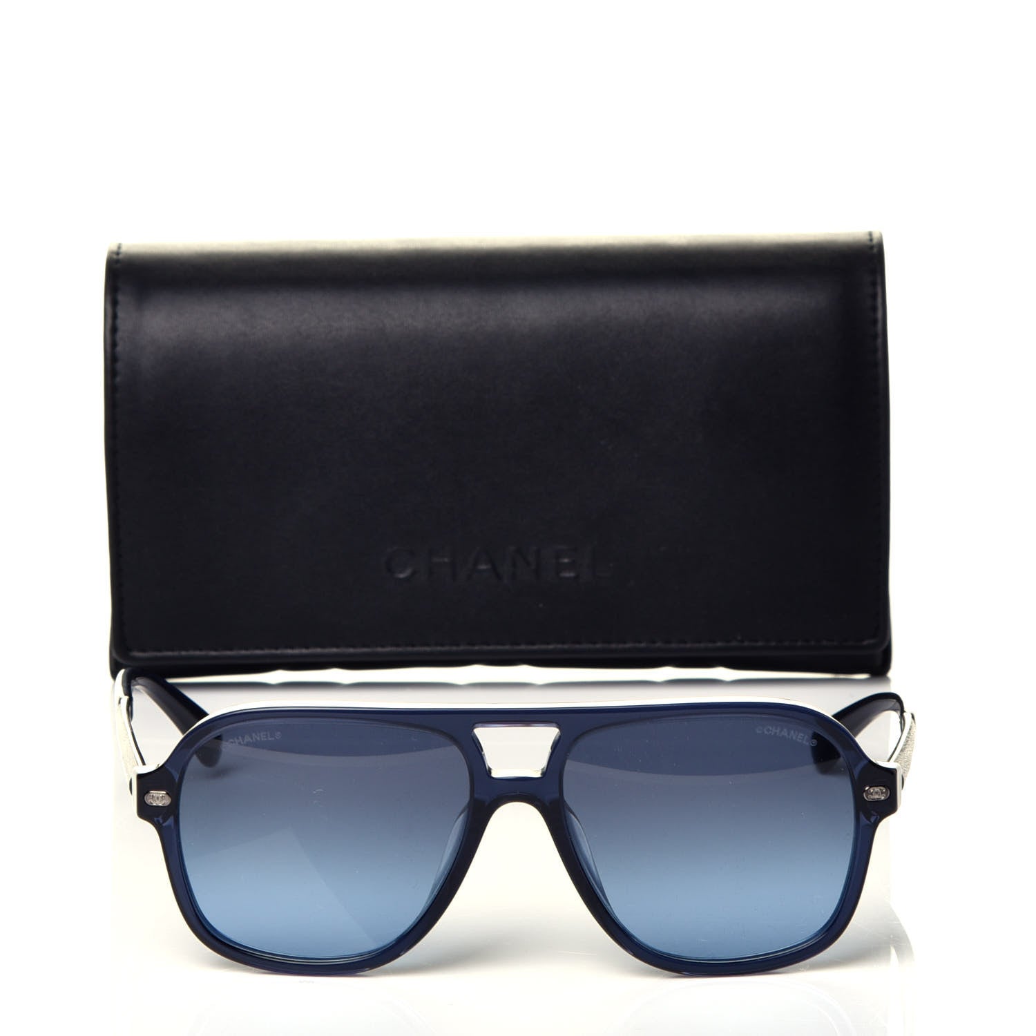 Chanel Acetate CC Sunglasses 5436-Q-A Blue 8 of 8
