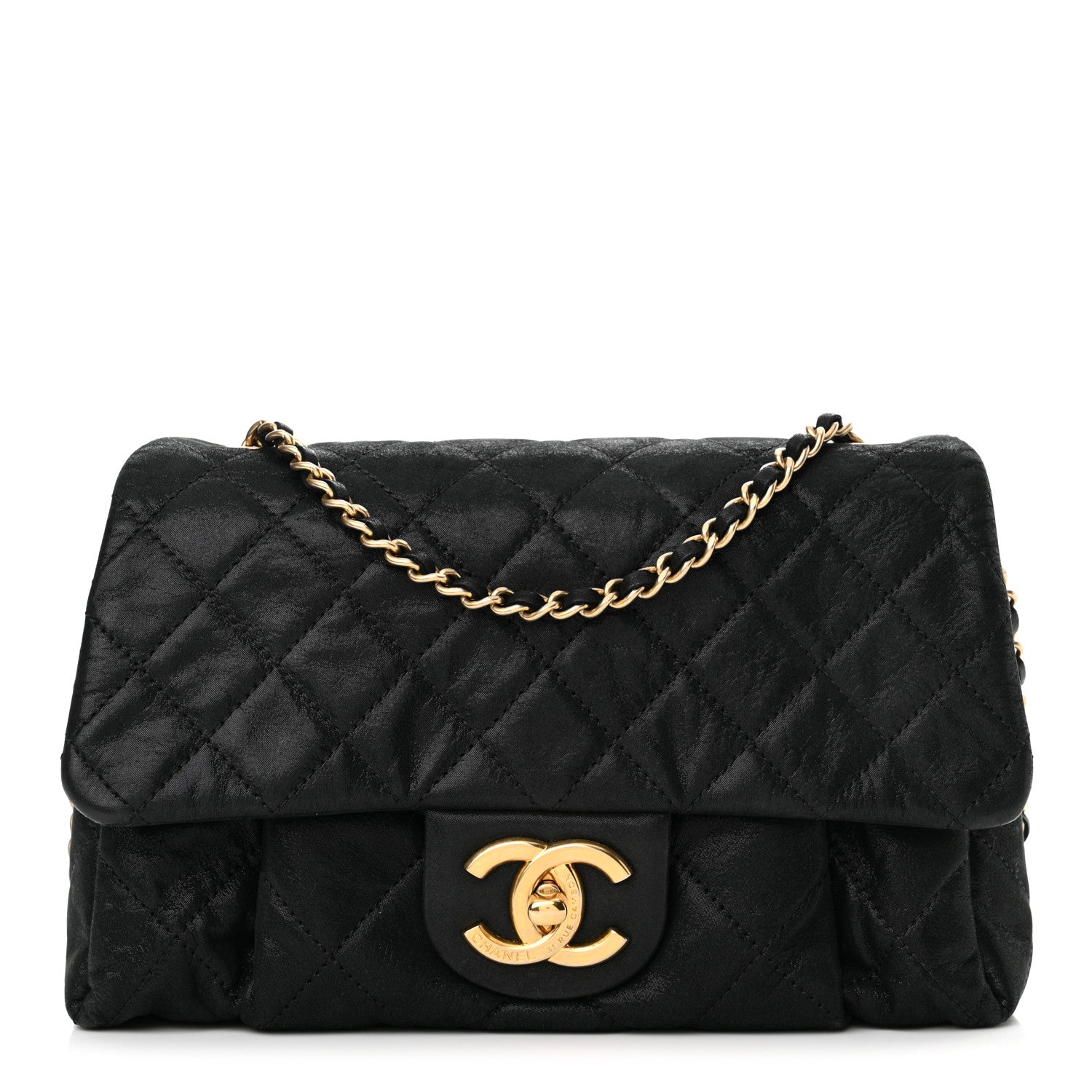 Chanel Iridescent Calfskin Quilted Small Chic Quilt Flap Black 1 of 13