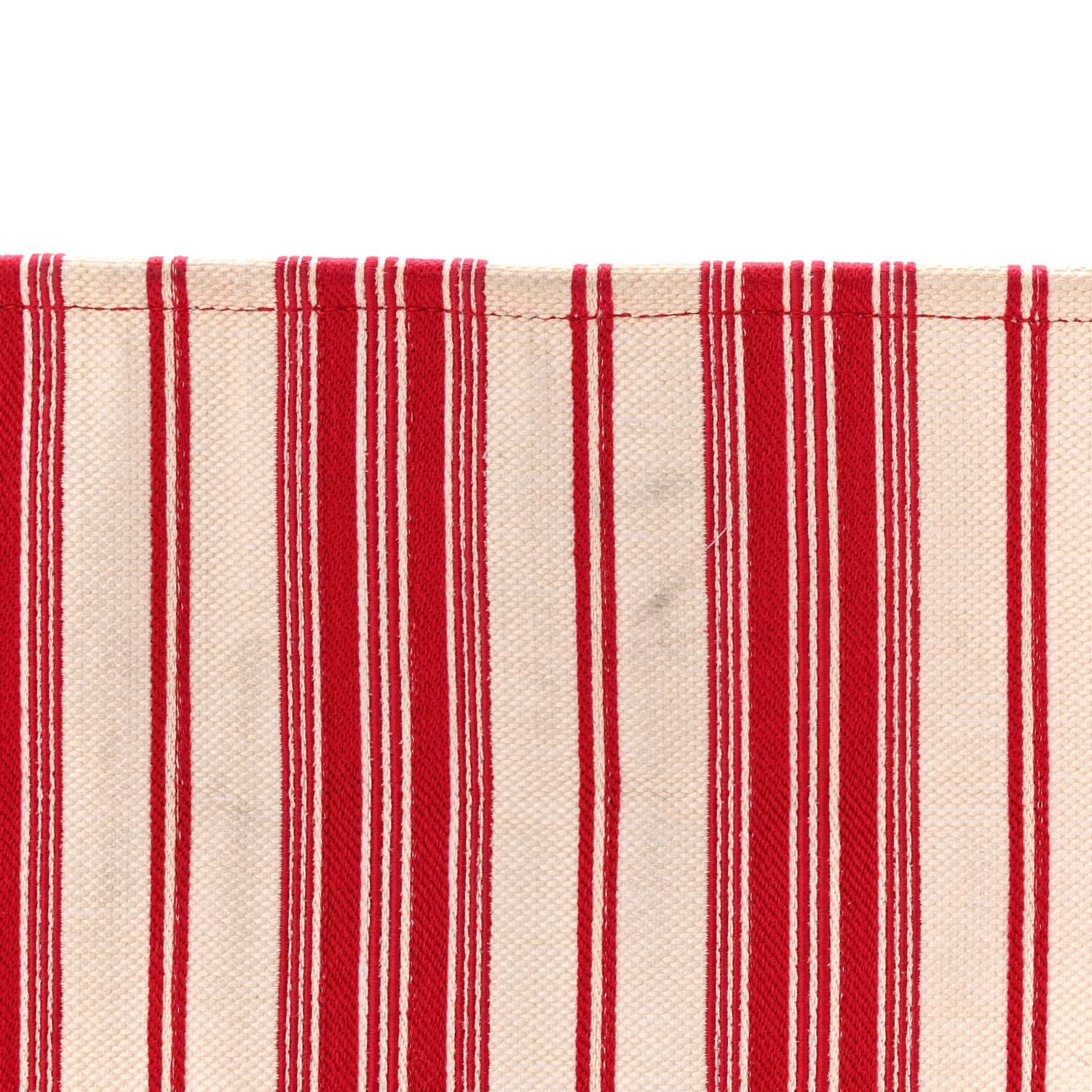 Christian Dior Canvas Embroidered Mykonos Large Striped Book Tote Red 11 of 11