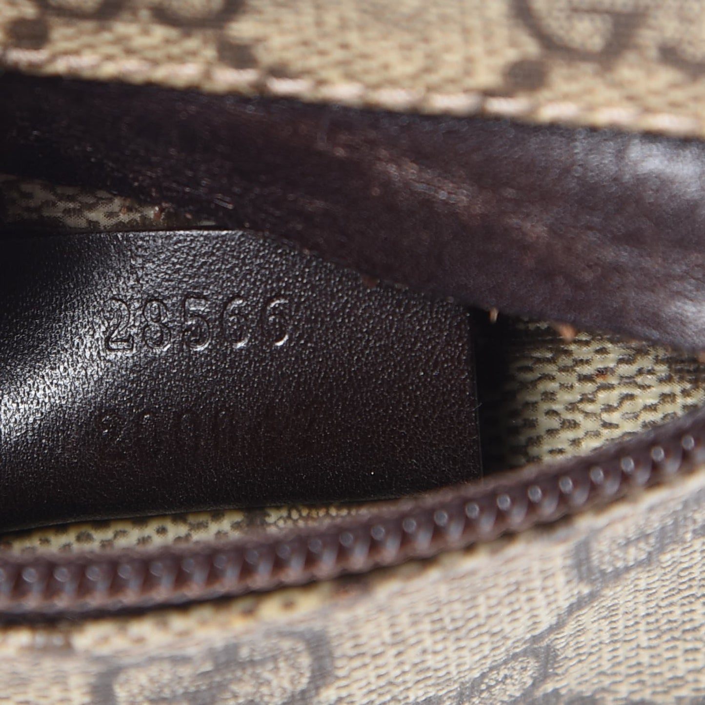 GG Monogram Double Pocket Belt Bag Dark Brown