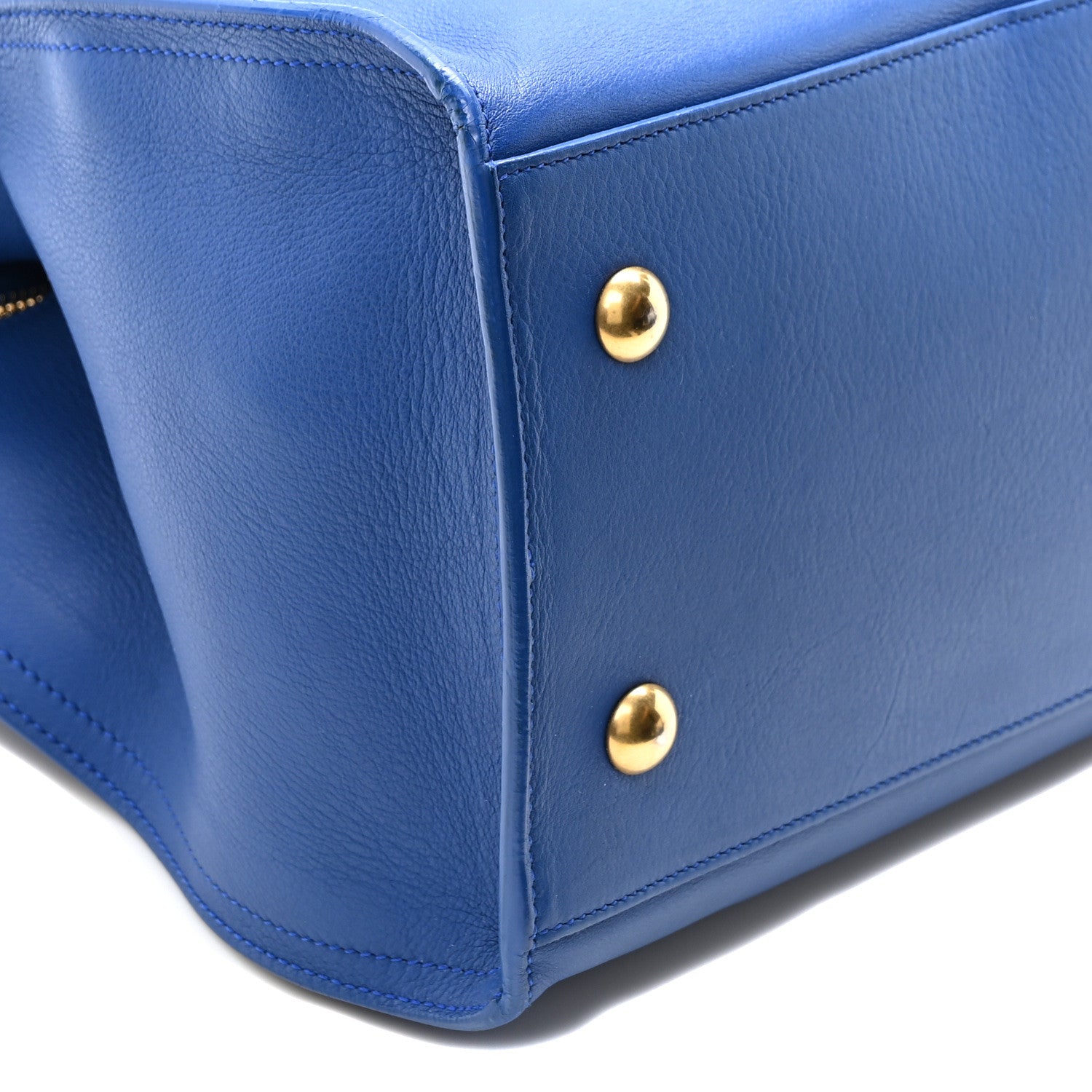 Saint Laurent Calfskin Small Classic Y Cabas Royal Blue 10 of 11