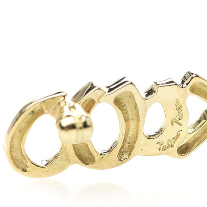 Tiffany 18K Yellow Gold Paloma's Graffiti Love and Kisses Brooch 4 of 4