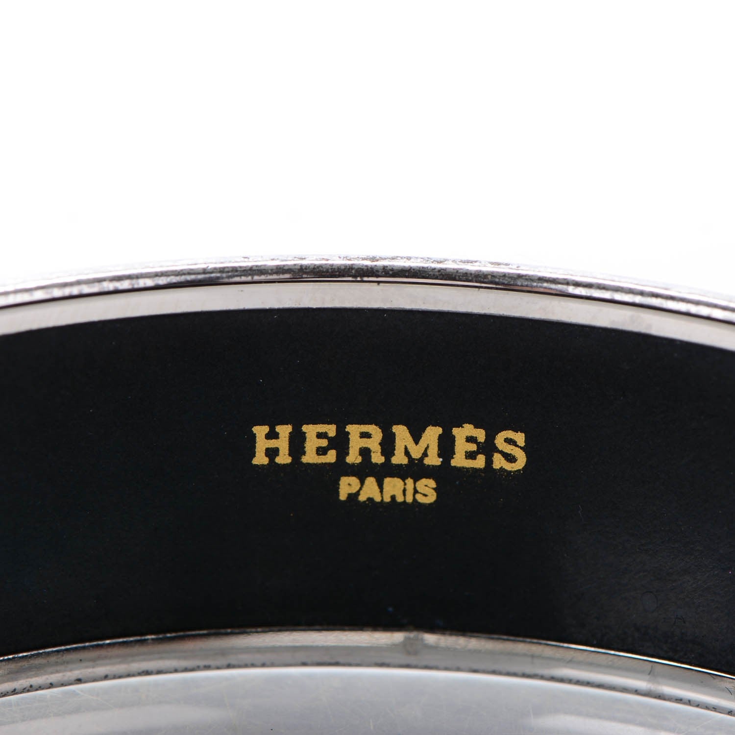 Hermes Enamel Printed Pilgrim Wide Bracelet 65 3 of 5