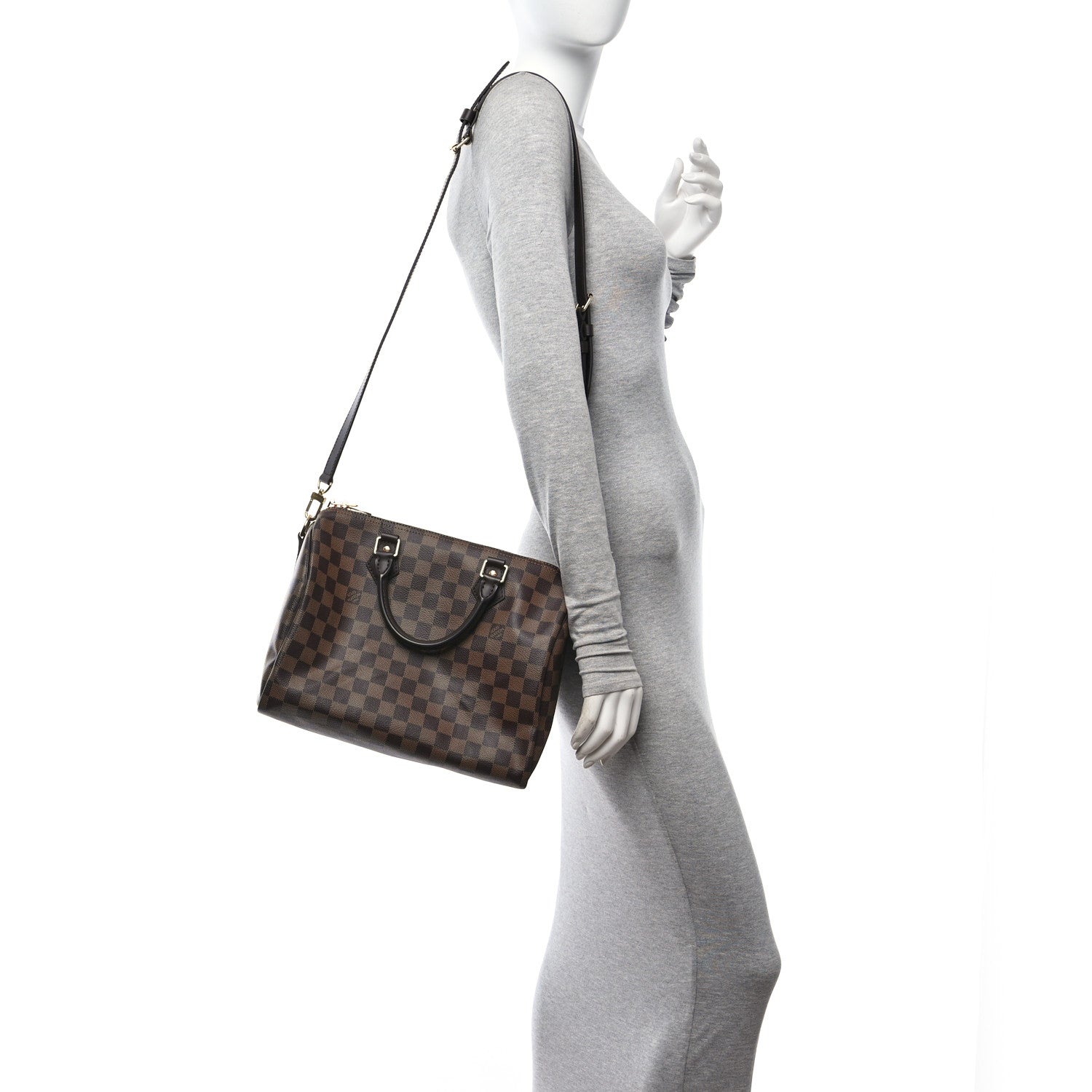 Louis Vuitton Damier Ebene Speedy Bandouliere 30 2 of 11