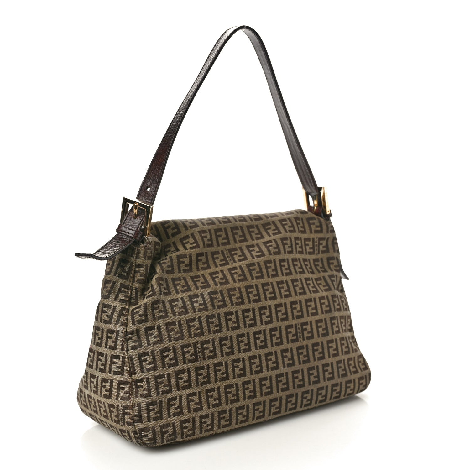 Fendi Zucchino Mama Baguette Brown 2 of 12