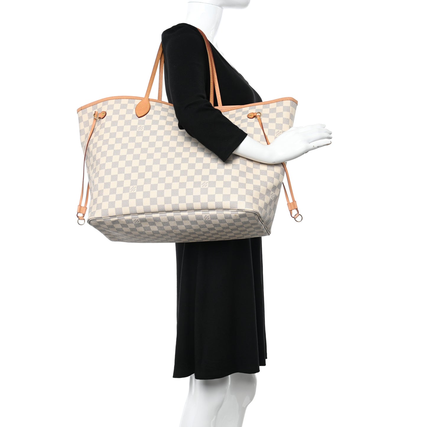 Damier Azur Neo Neverfull GM Rose Ballerine