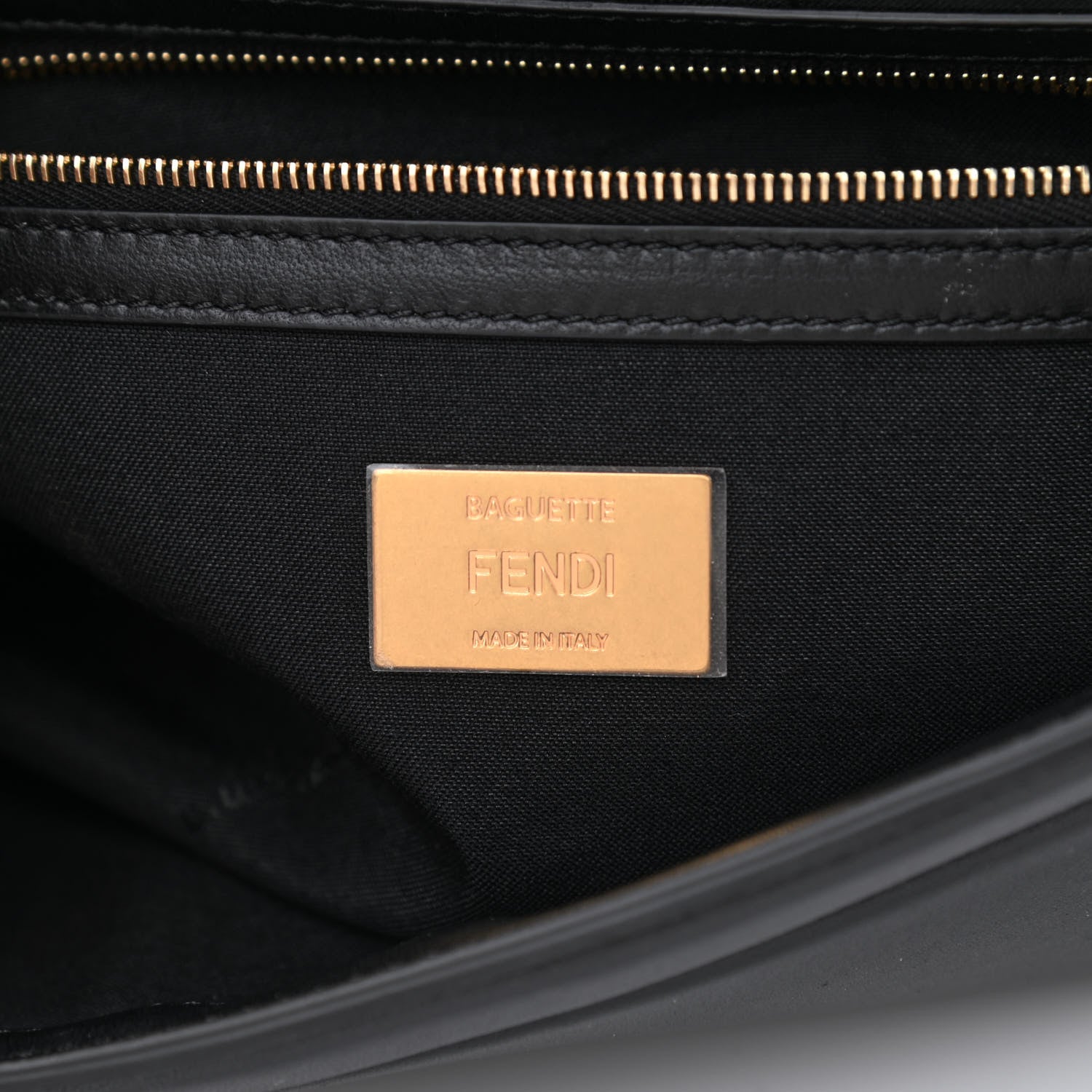 Fendi Nappa Apolo Chain Baguette Black 6 of 12