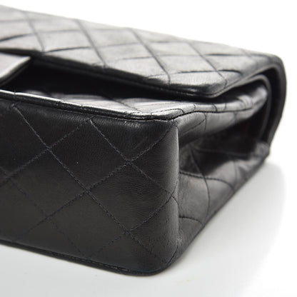 Chanel Lambskin Quilted Medium Double Flap Black 9 of 14