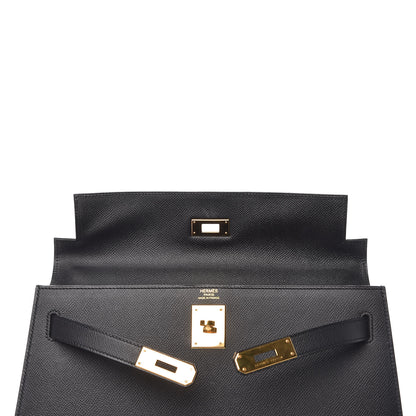 Hermes Epsom Kelly Sellier 32 Black 24 of 45