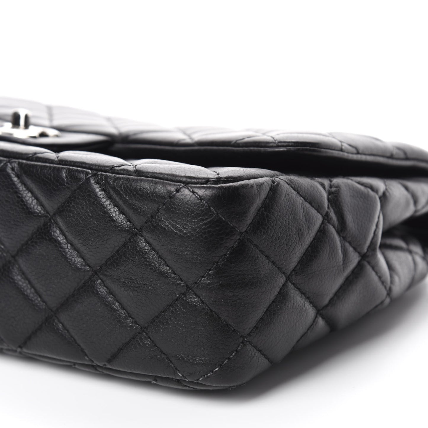 Caviar Quilted Jumbo Single Flap Black