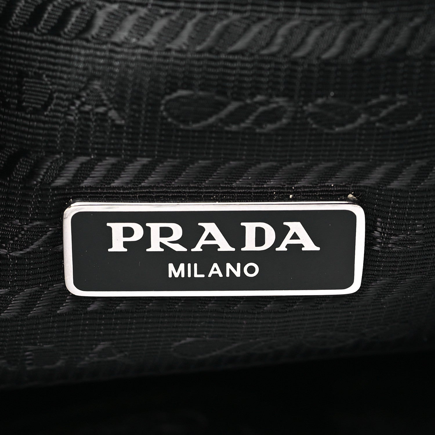 Prada Nylon Vela Drawstring Wristlet Pouch Black 6 of 8