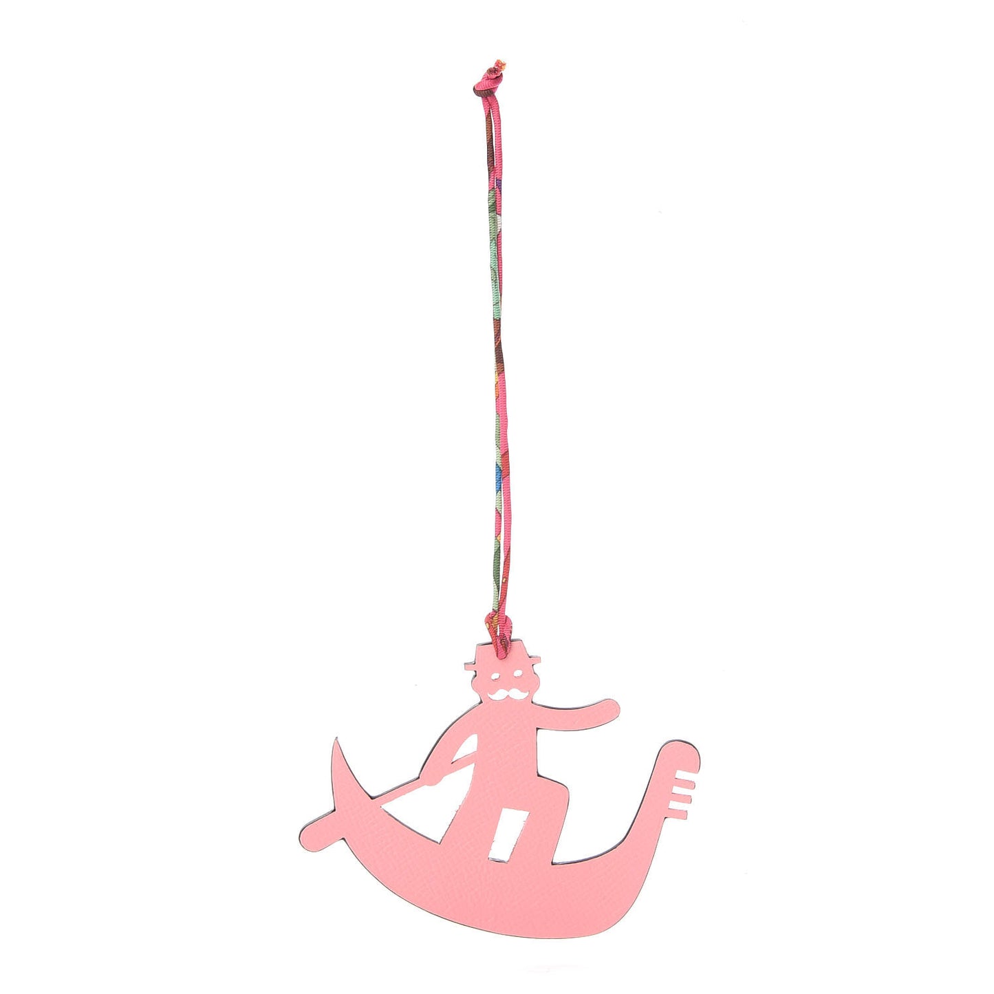 Epsom Togo Petit H Gondola Bag Charm Rose Confetti