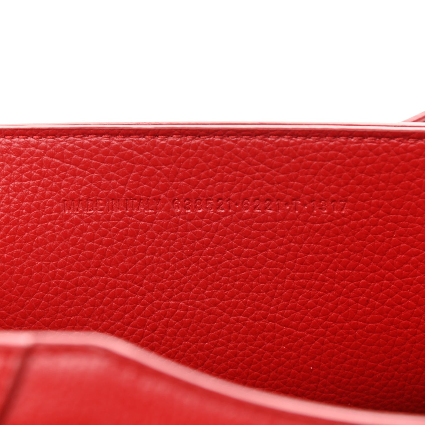 Grained Calfskin Neo Classic Gold Hardware S City Medium Red