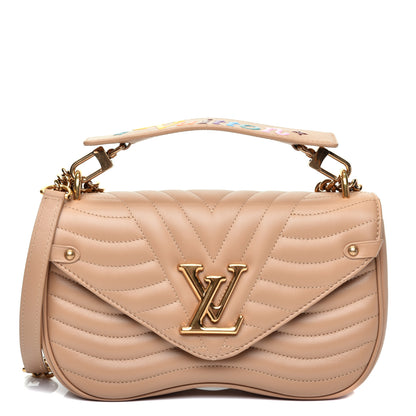 Louis Vuitton Calfskin New Wave Chain MM Noisette 1 of 11
