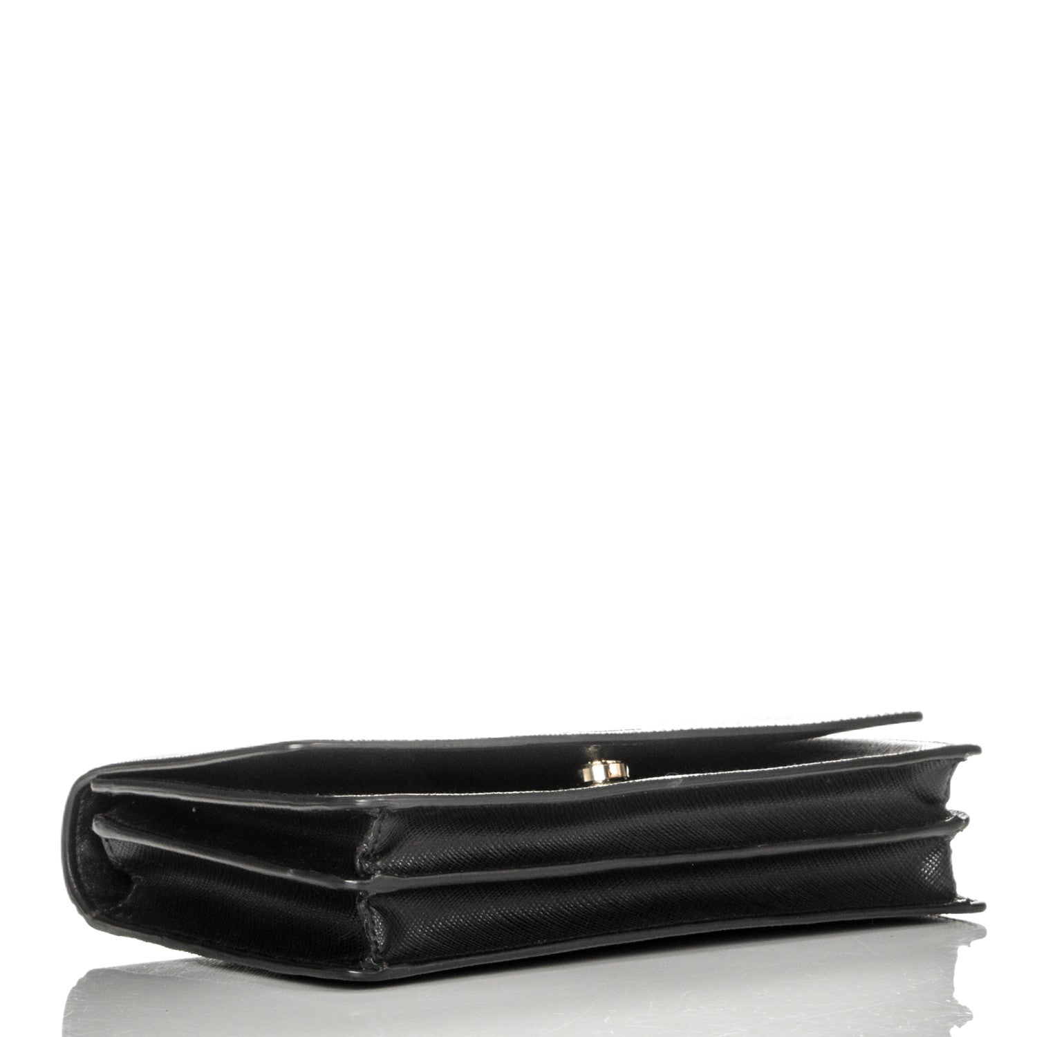 Prada Saffiano Flap Wallet Nero Black 4 of 7