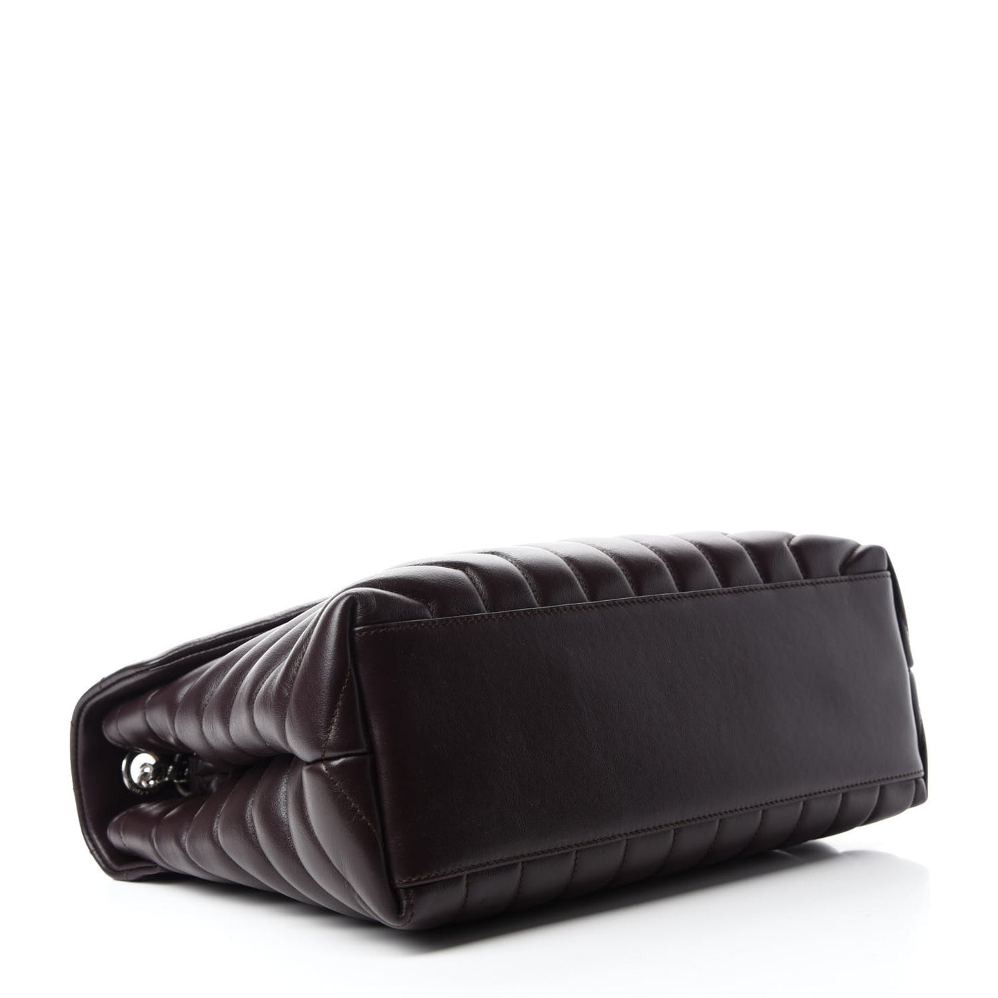 Calfskin Y Quilted Monogram Medium Loulou Chain Satchel Amaranto