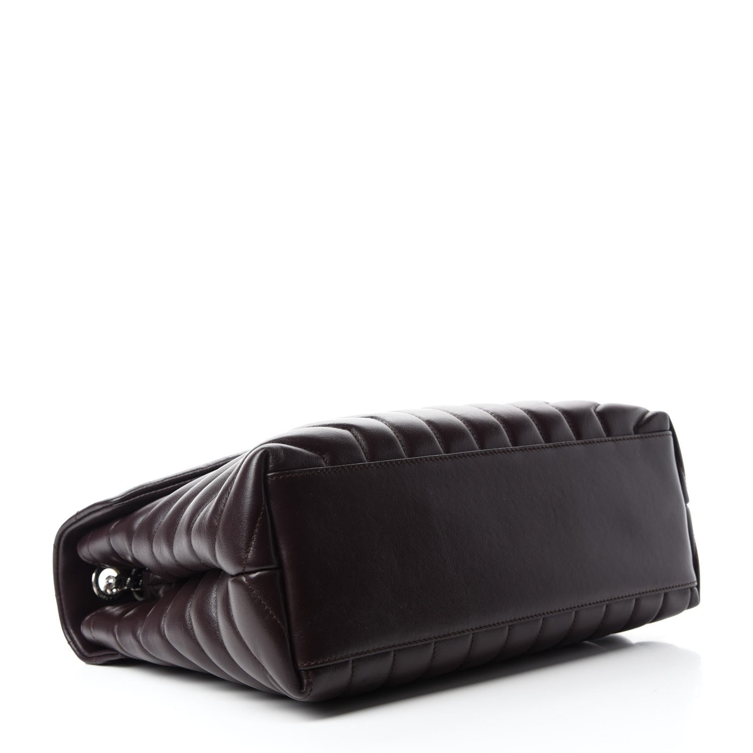 Saint Laurent Calfskin Y Quilted Monogram Medium Loulou Chain Satchel Amaranto 4 of 11
