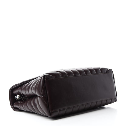 Saint Laurent Calfskin Y Quilted Monogram Medium Loulou Chain Satchel Amaranto 4 of 11