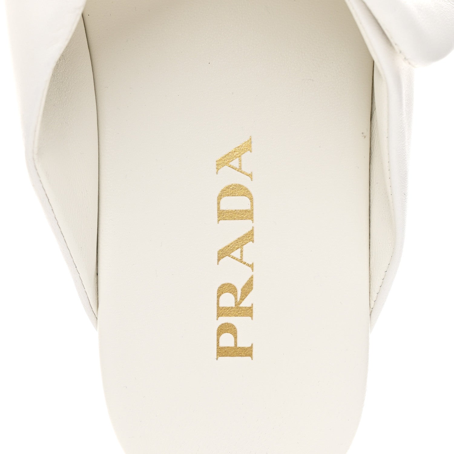 Prada Nappa Logo Strap Slide Sandals 38 White 8 of 10