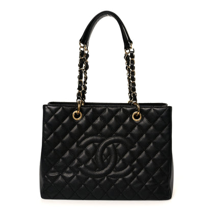 Chanel Caviar Quilted Grand Shopping Tote GST Black 1 of 10