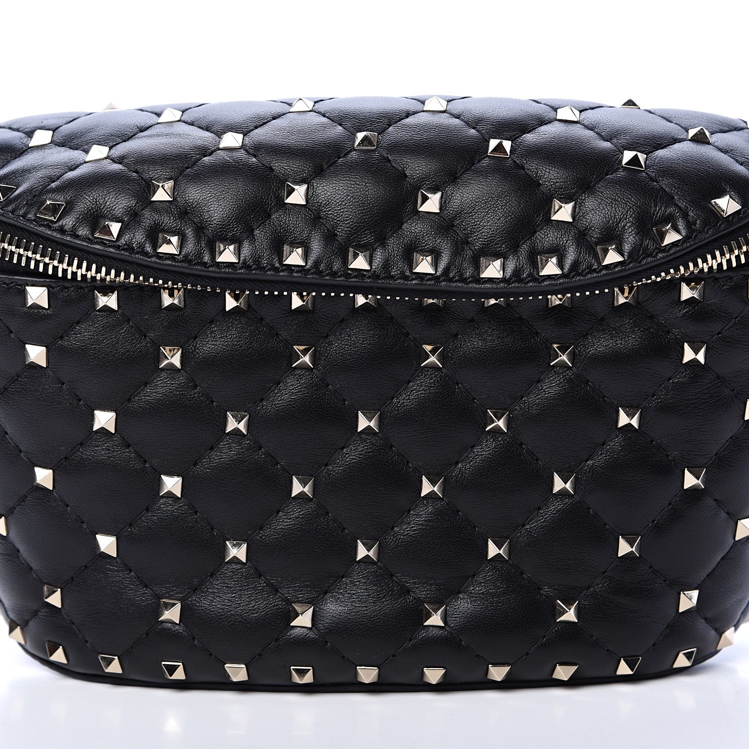 Valentino Garavani Lambskin Rockstud Spike Belt Bag 75 Black 6 of 8