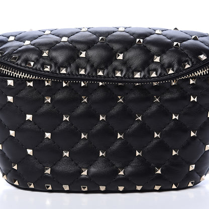 Valentino Garavani Lambskin Rockstud Spike Belt Bag 75 Black 6 of 8