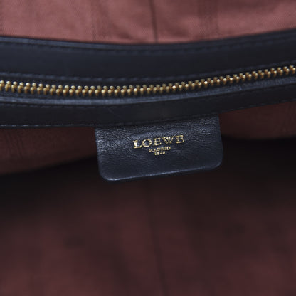 Loewe Lambskin Satchel Black Tan 7 of 15