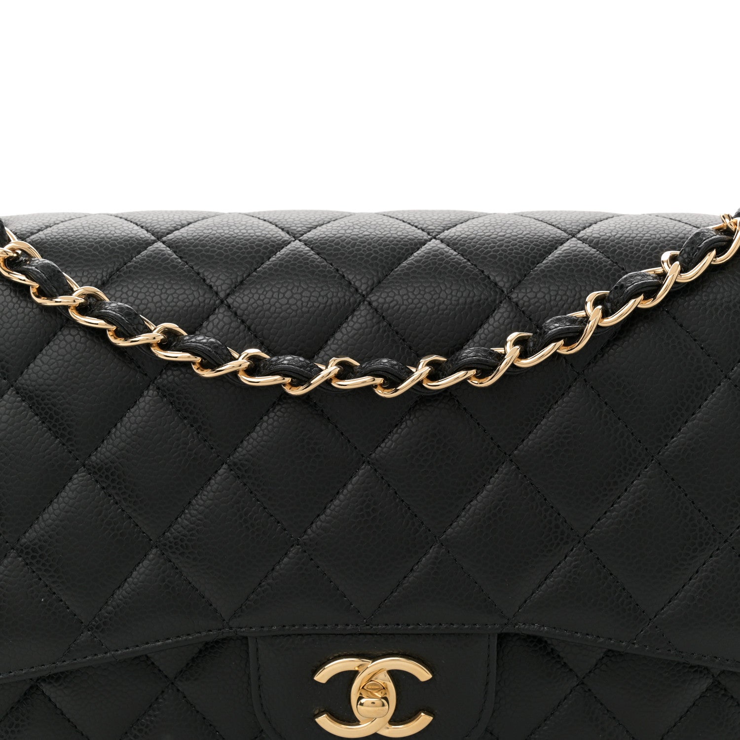 Chanel Caviar Quilted Jumbo Double Flap Black 8 of 11