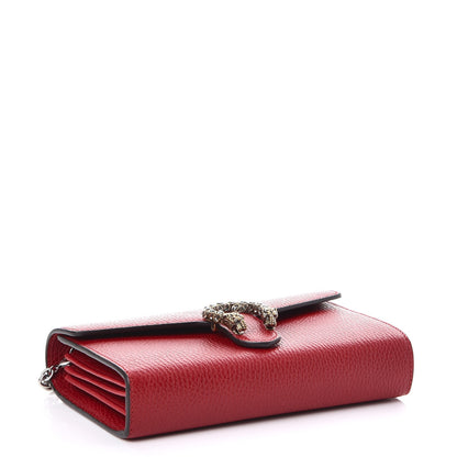 Gucci Calfskin Mini Dionysus Chain Wallet Hibiscus Red 4 of 8