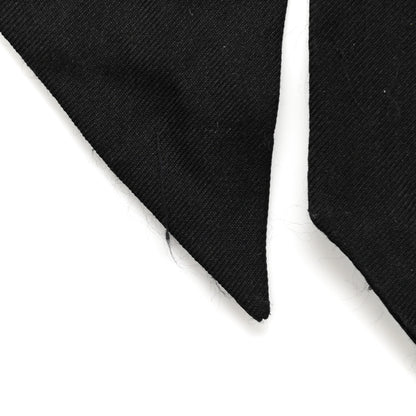 Gucci Silk Twill GG Monogram GG Bee Neck Bow Scarf Black Red 4 of 5