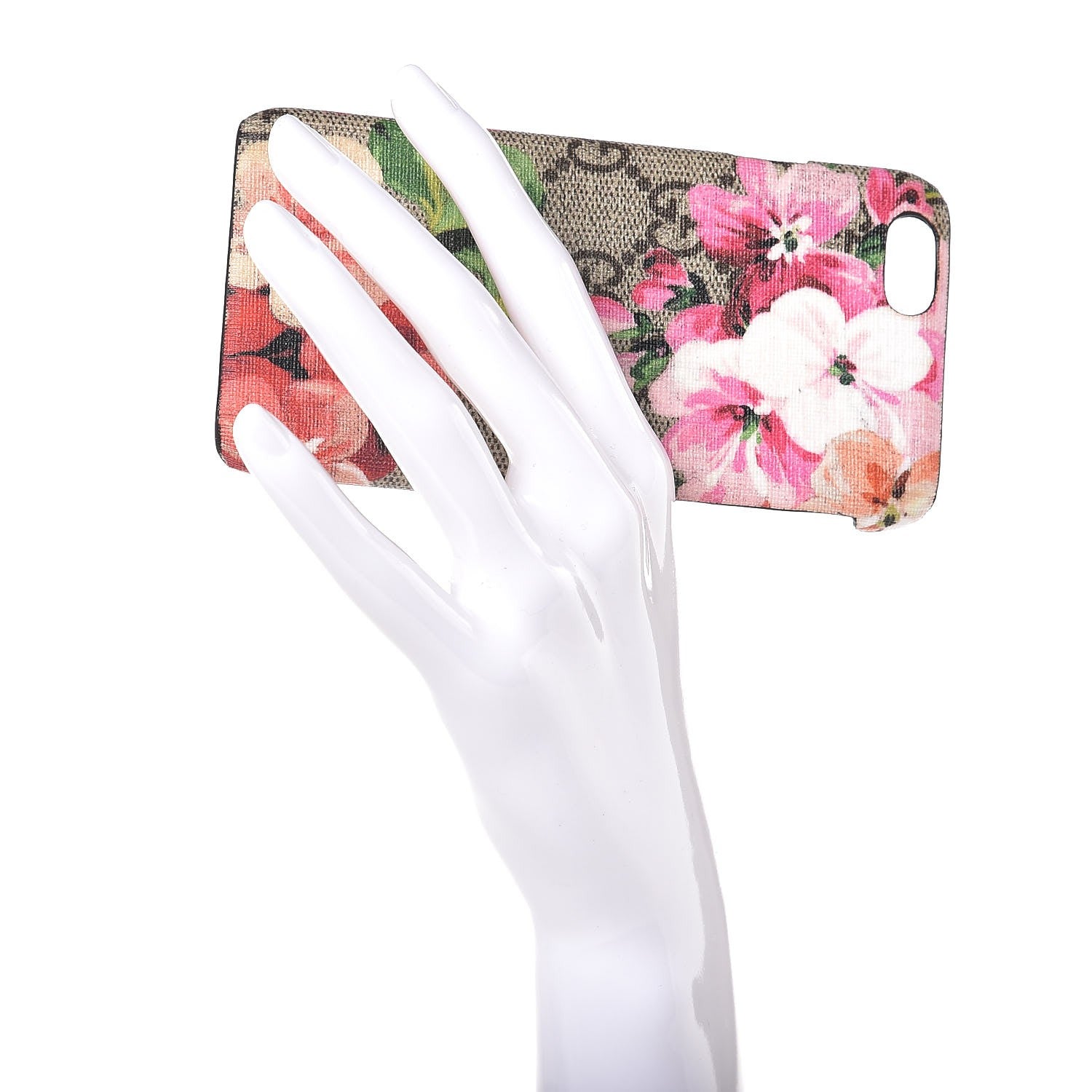 Gucci GG Supreme Monogram Blooms iPhone 6 Case Beige Multicolor Dry Rose 2 of 6
