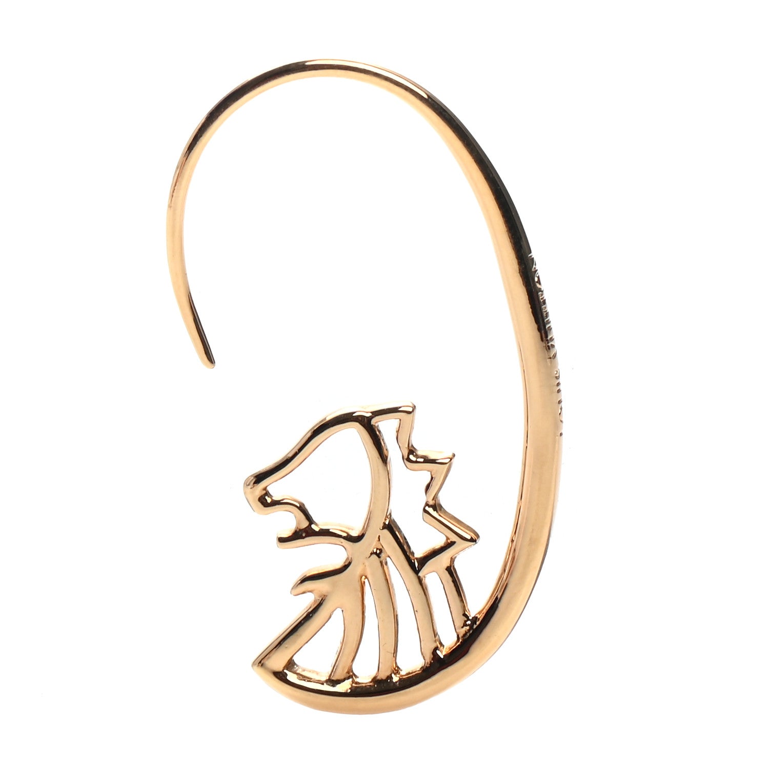 【♡a8nen♡】 Louis Vuitton Fortune Leo Single Earring Gold 789589