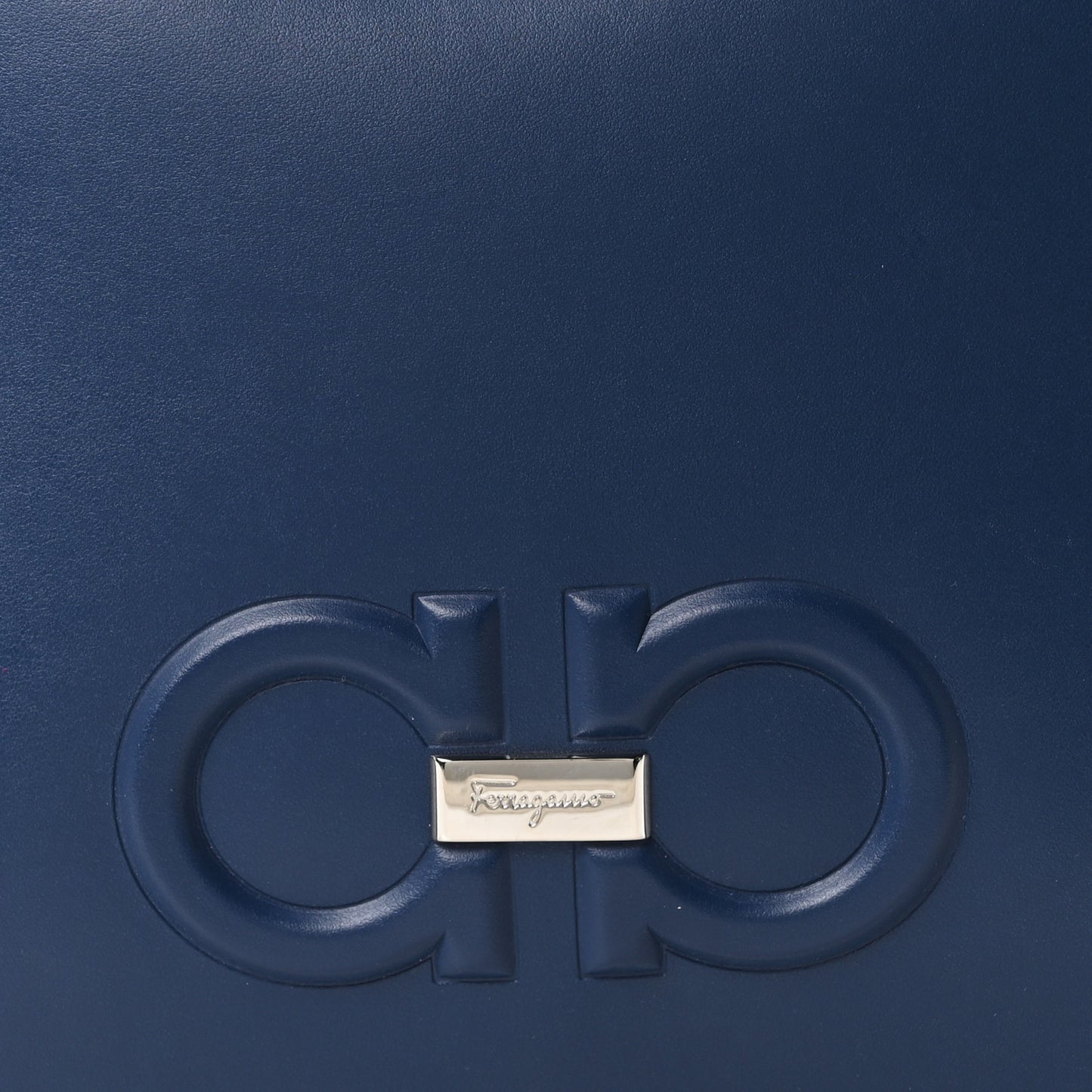 Calfskin Gancio Wristlet Clutch Blue