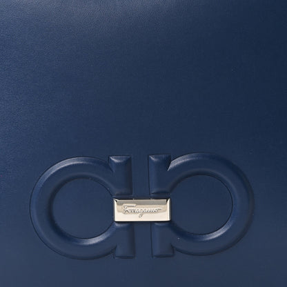 Salvatore Ferragamo Calfskin Gancio Wristlet Clutch Blue 7 of 9