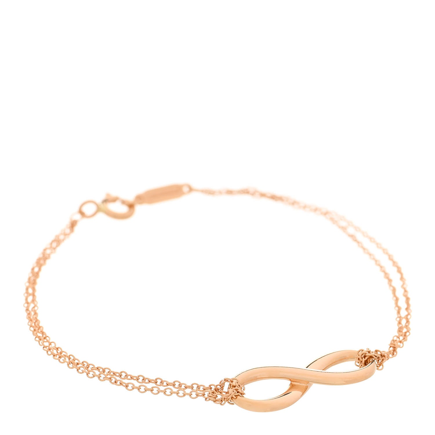 Tiffany 18K Rose Gold Infinity Bracelet 1 of 4