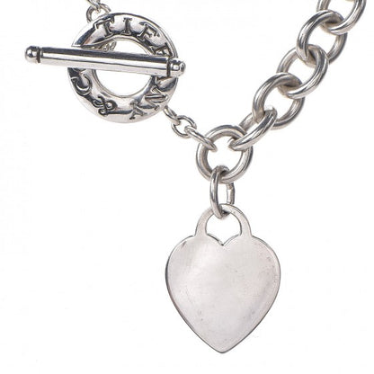 Tiffany Sterling Silver Heart Tag Toggle Necklace 4 of 6