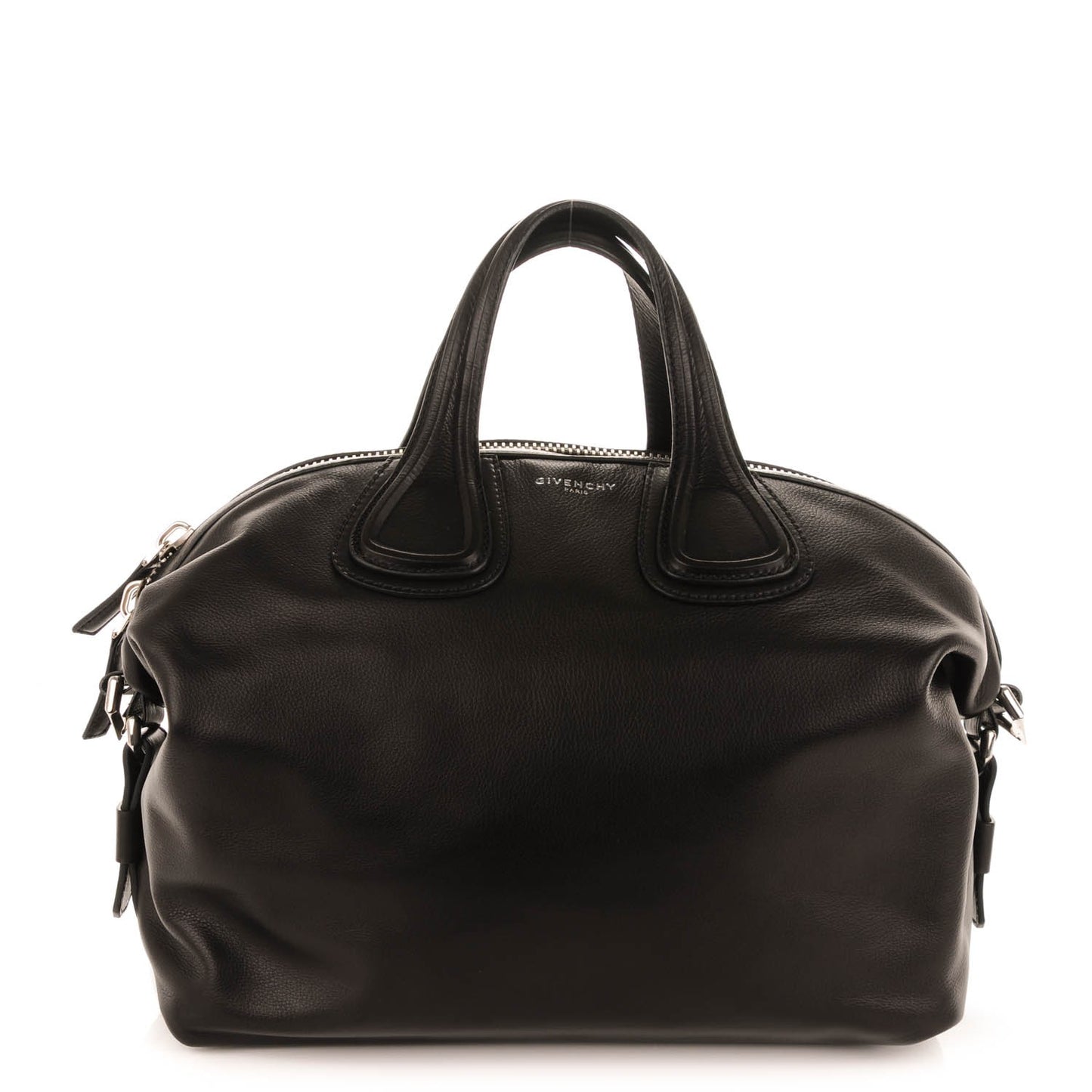 Waxy Grained Calfskin Medium Nightingale Black