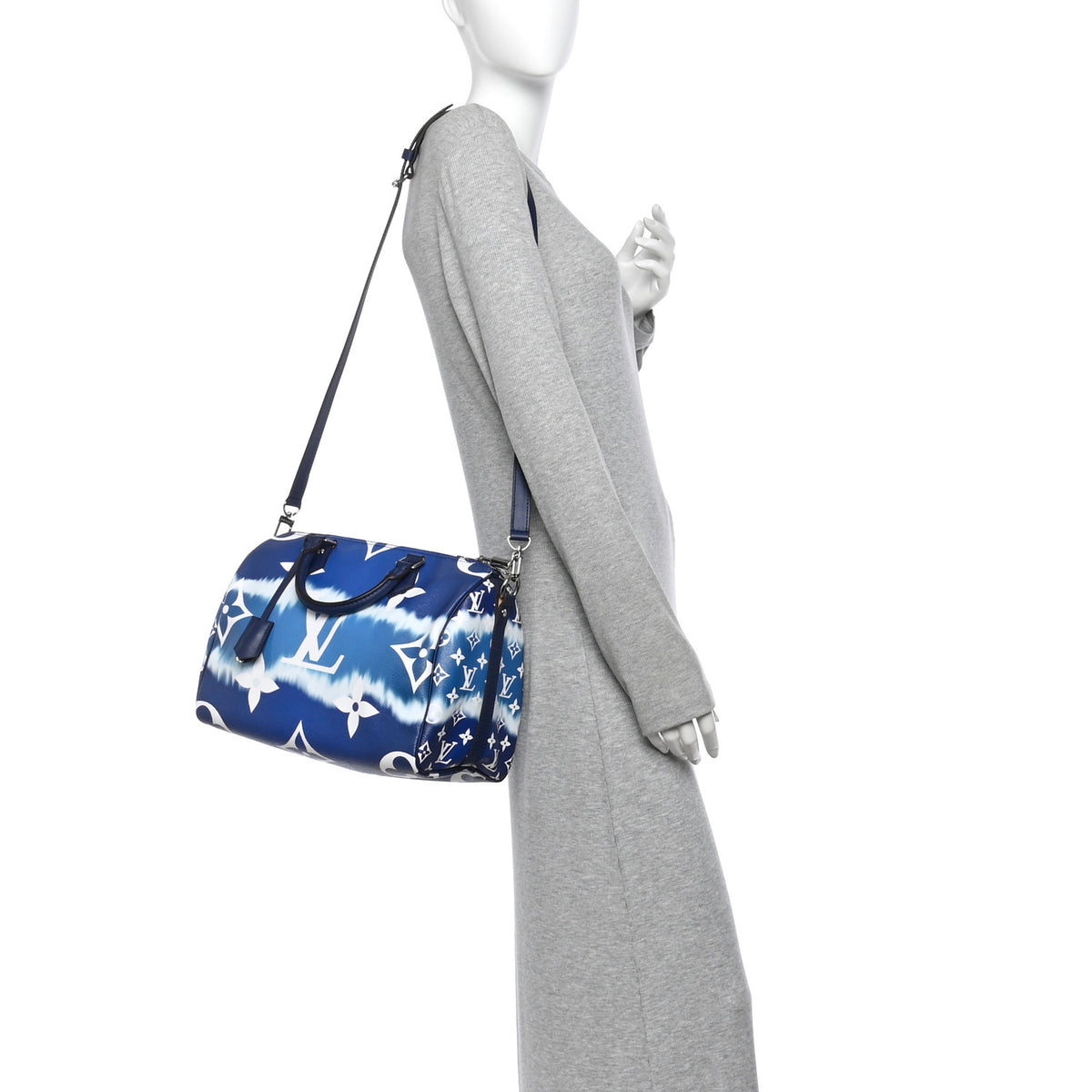 Louis Vuitton Monogram Escale Speedy Bandouliere 30 Blue 2 of 12
