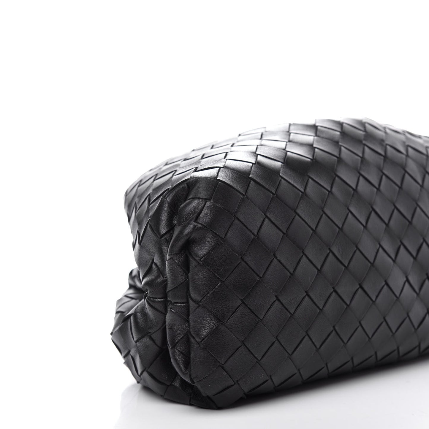 Nappa Maxi Intreccio The Pouch Oversized Clutch Black