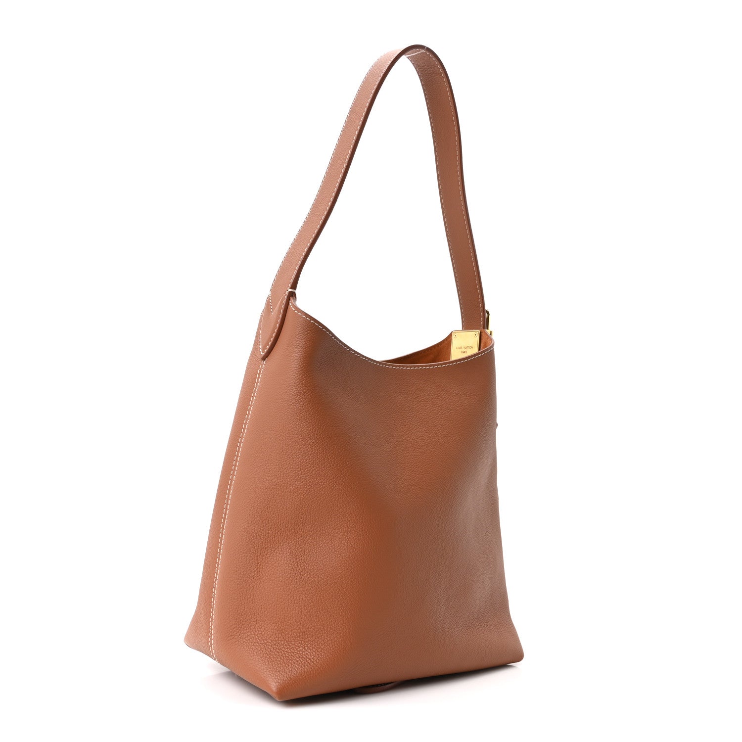 Louis Vuitton Grained Calfskin Low Key Hobo PM Cognac 4 of 11