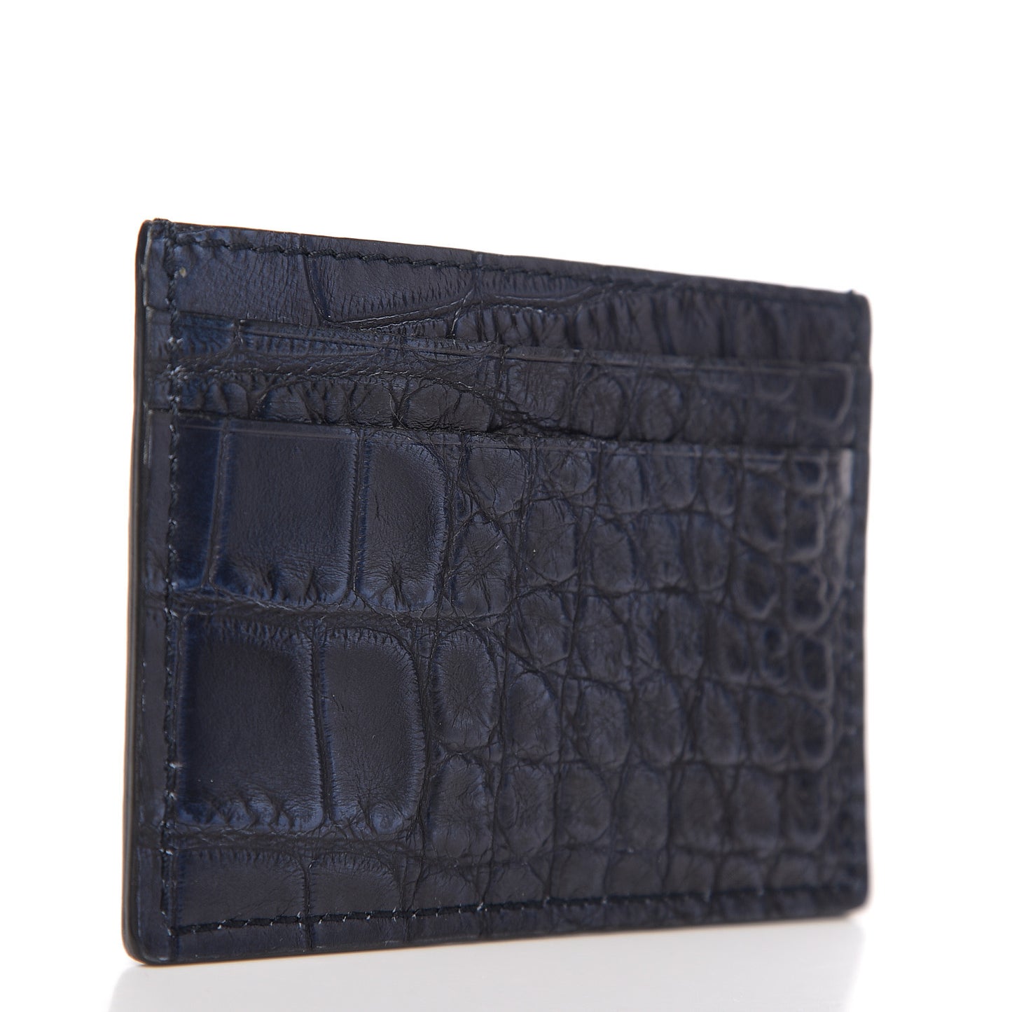 Crocodile Card Holder Blue