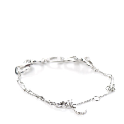 Christian Dior Crystal Heart Bracelet Silver 3 of 4