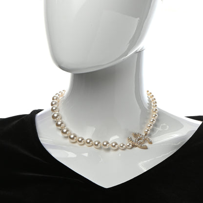 Chanel Pearl CC 100th Anniversary Necklace Light Gold 2 of 7