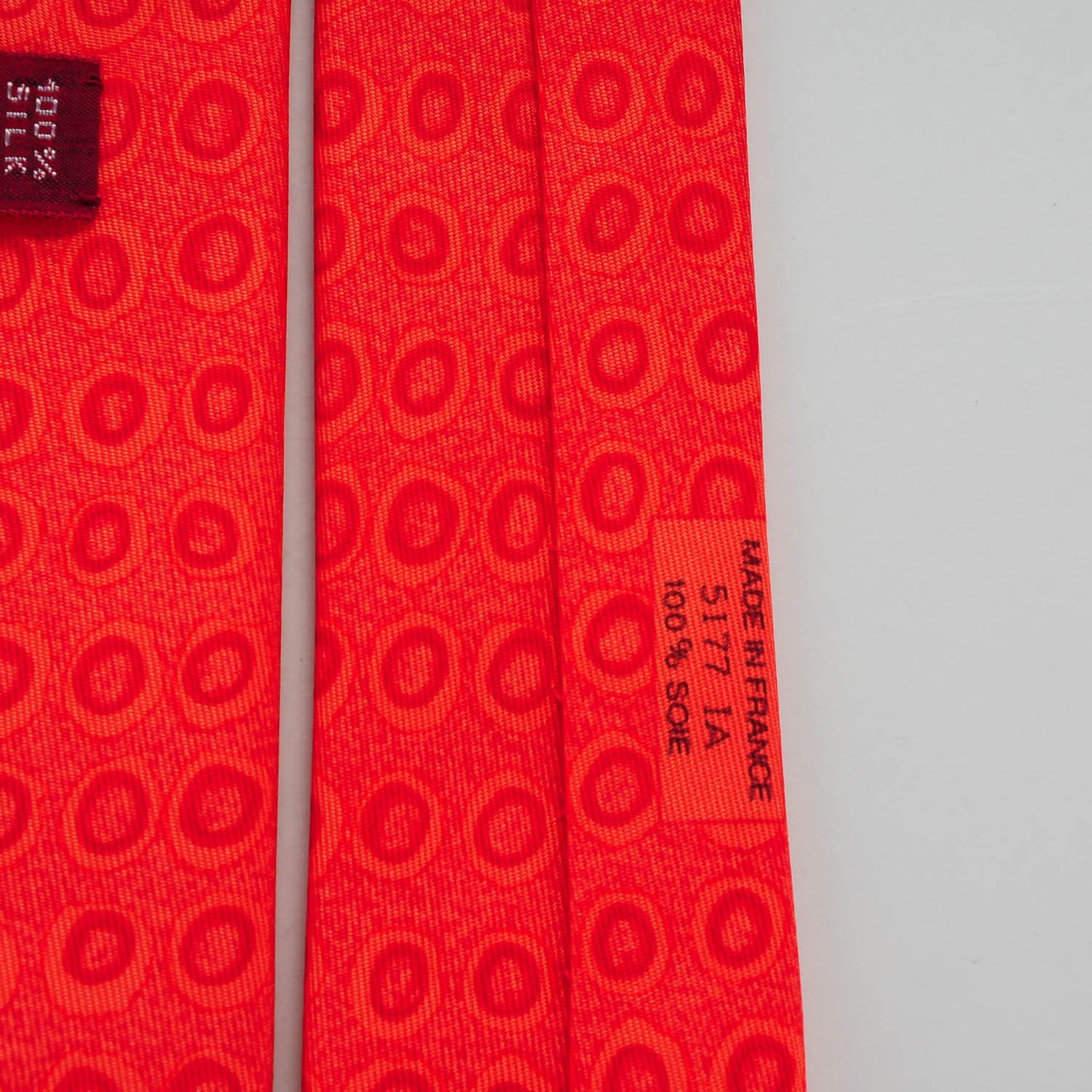 Hermes Printed Silk Mens Neck Tie 4 of 6
