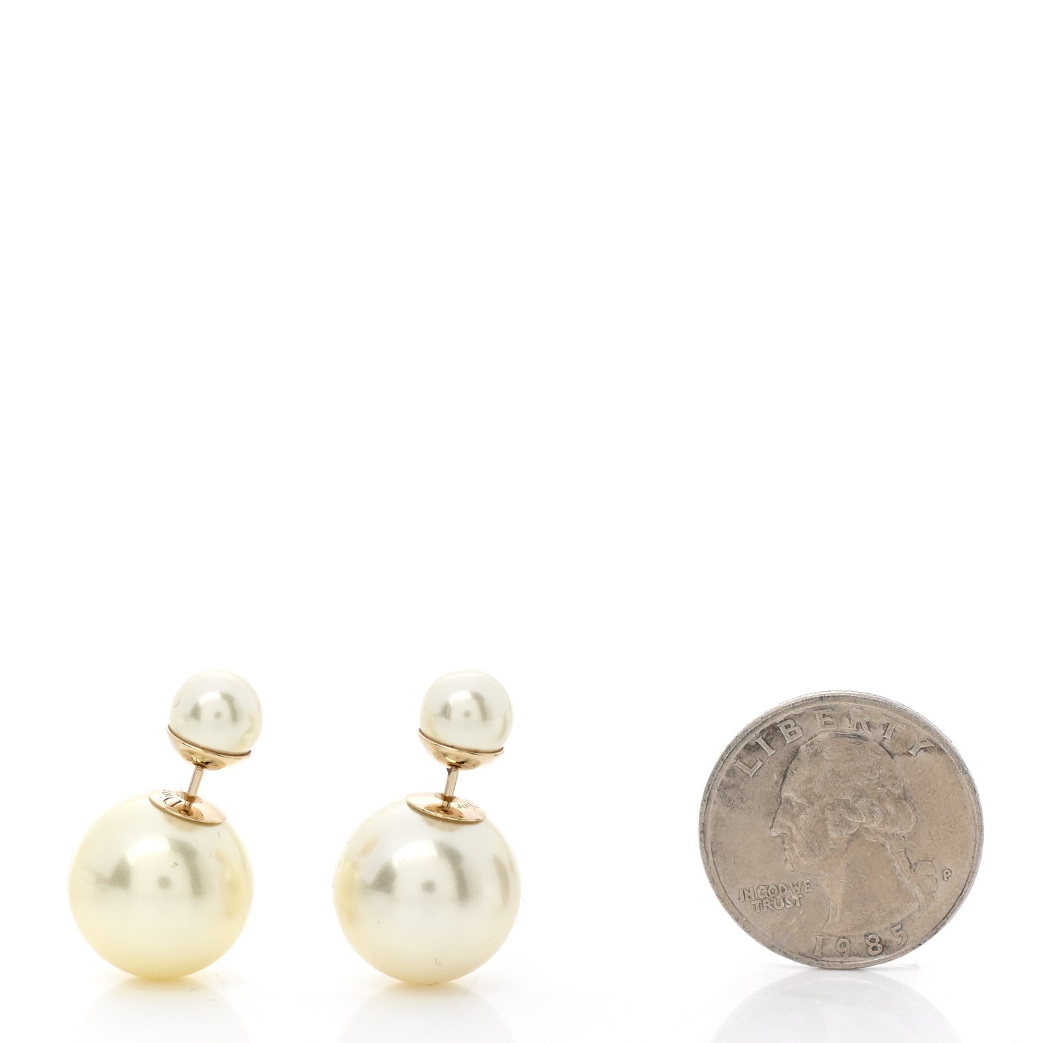 Christian Dior Pearl Mise En Dior Tribal Earrings Gold 2 of 4