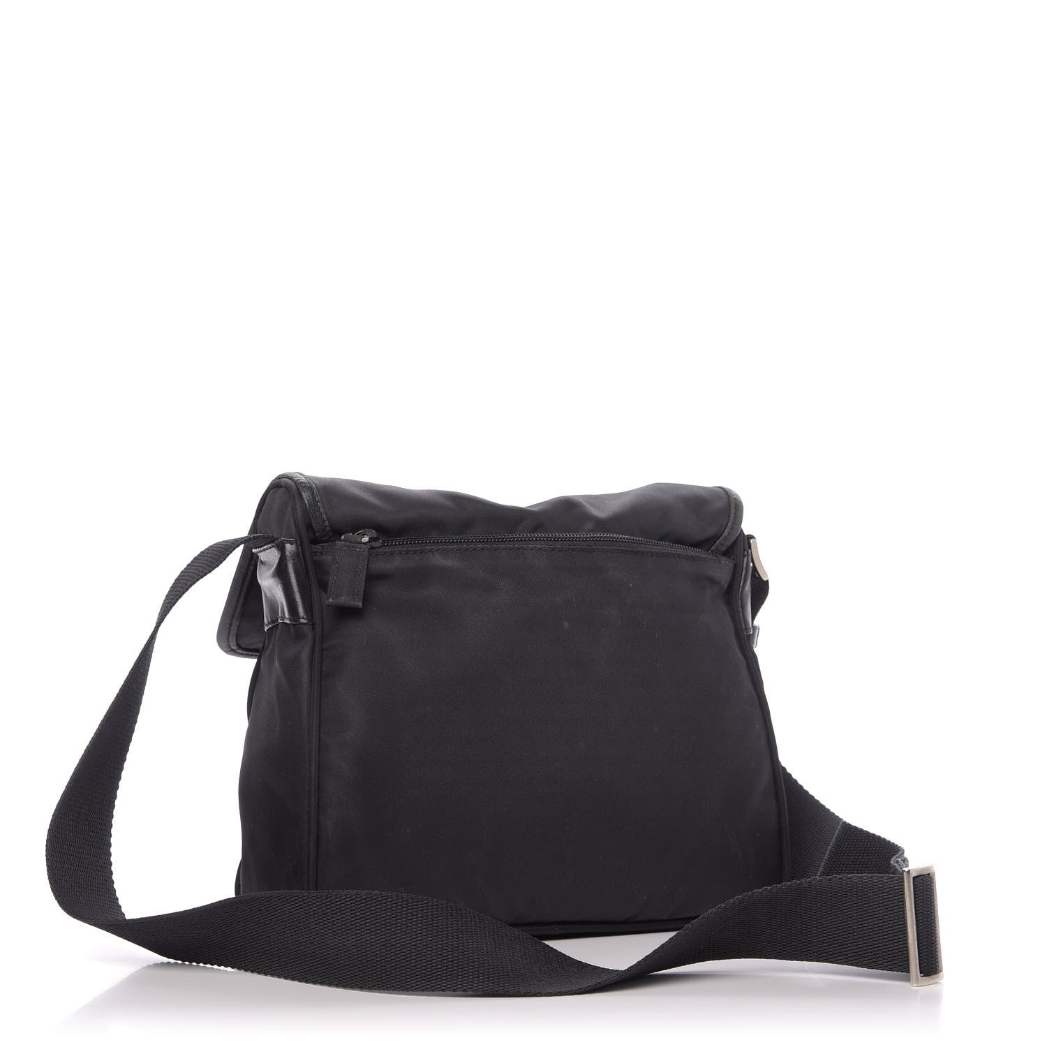 Prada Nylon Tessuto Messenger Bag Black 3 of 9