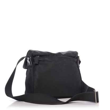 Prada Nylon Tessuto Messenger Bag Black 3 of 9